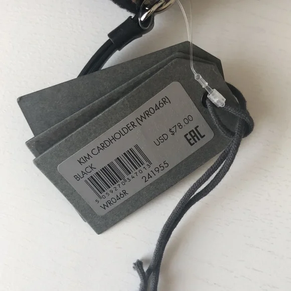 All Saints Kim Genuine Calf Hair/Leather Cardholder (NWT) - Picture 7 of 11